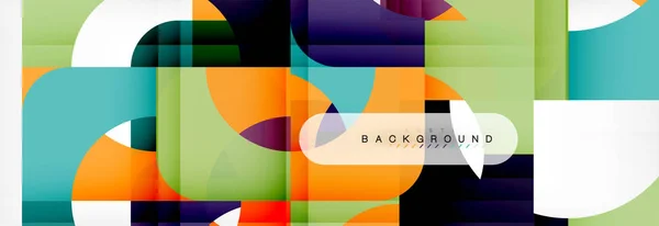 Barva hranatých tvarů, geometrické moderní abstraktní pozadí — Stockový vektor