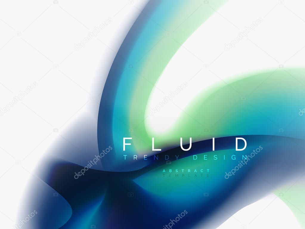 Background abstract fluid colors design