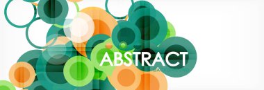 Çakışan daireye arka planı Tasarla