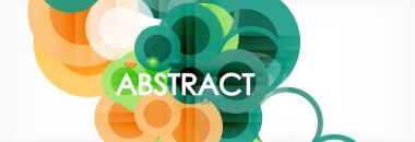 Çakışan daireye arka planı Tasarla