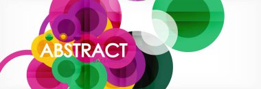 Çakışan daireye arka planı Tasarla