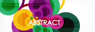 Çakışan daireye arka planı Tasarla