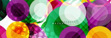 Çakışan daireye arka planı Tasarla