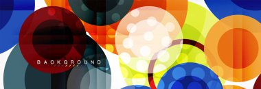 Çakışan daireye arka planı Tasarla