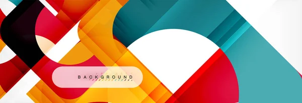 Χρώμα πλατεία σχήματα, γεωμετρικά σύγχρονη αφηρημένη φόντο — Διανυσματικό Αρχείο