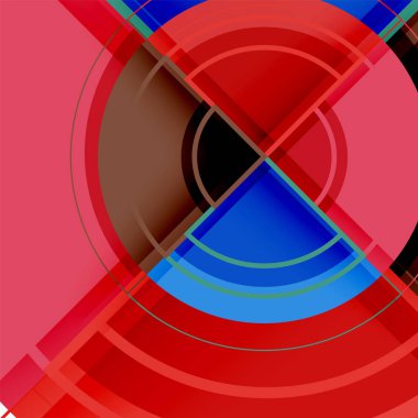 Yaratıcı 3d etkisi ile geometrik arka plan daire