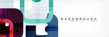 Geometrik arka plan, çok renkli şablonu için iş veya teknoloji sunu veya web broşür kapak düzeni, duvar kağıdı kare.