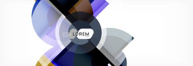 Vektör fantastik daire modern geometrik arka plan şablonu