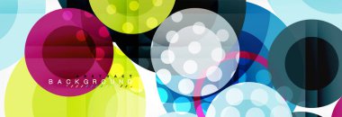 Çakışan daireye arka planı Tasarla