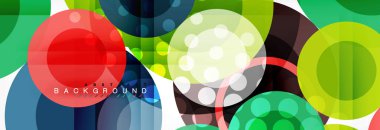 Çakışan daireye arka planı Tasarla