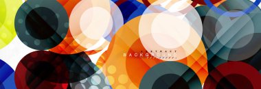 Çakışan daireye arka planı Tasarla