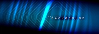 Neon parlayan sıvı dalga çizgileri, sihirli enerji uzay ışığı konsepti, soyut arka plan duvar kağıdı tasarımı