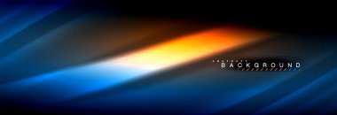 Neon parlayan sıvı dalga çizgileri, sihirli enerji uzay ışığı konsepti, soyut arka plan duvar kağıdı tasarımı