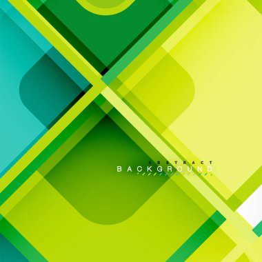 Renkli yuvarlak modern geometrik arka plan kareler