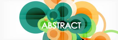 Çakışan daireye arka planı Tasarla