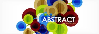 Çakışan daireye arka planı Tasarla