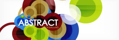 Çakışan daireye arka planı Tasarla