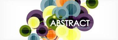 Çakışan daireye arka planı Tasarla