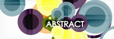 Çakışan daireye arka planı Tasarla