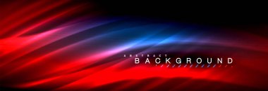 Neon parlayan sıvı dalga çizgileri, sihirli enerji uzay ışığı konsepti, soyut arka plan duvar kağıdı tasarımı