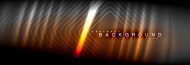 Neon parlayan sıvı dalga çizgileri, sihirli enerji uzay ışığı konsepti, soyut arka plan duvar kağıdı tasarımı