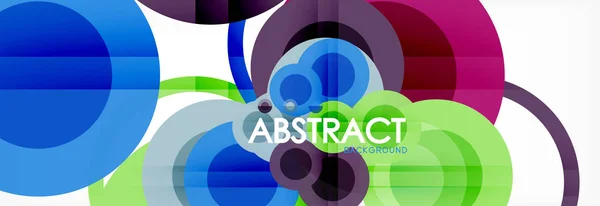 Kreis Komposition abstrakter Hintergrund — Stockvektor