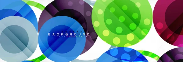 Circle composition abstract background — Stock Vector