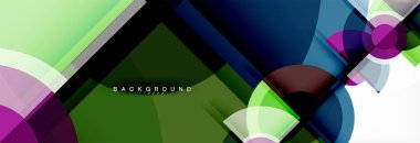 Arka plan parlak geometrik tasarım daireler