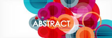 Çakışan daireye arka planı Tasarla