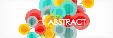 Çakışan daireye arka planı Tasarla