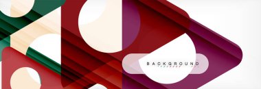 Arka plan daire ve üçgen