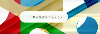 Arka plan daire ve üçgen