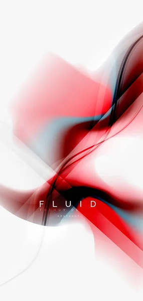 Fluid flowing wave abstract background — Stock Vector