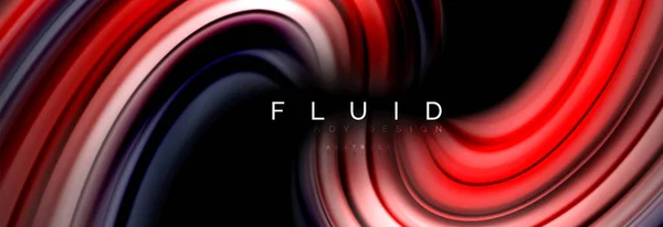 Concepto de movimiento de color fluido — Vector de stock