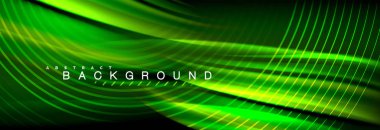 Sıvı renkli dalga satır arkaplanı. İş veya teknoloji tanıtımı, internet poster veya web broşür kapak, duvar kağıdı için trendy soyut düzeni şablonu. Vektör çizim