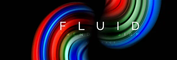 Concepto de movimiento de color fluido — Archivo Imágenes Vectoriales