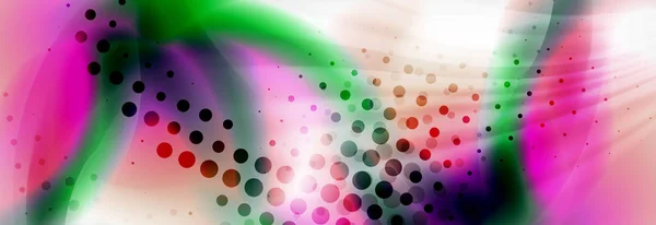 Fondo abstracto holográfico fluido colores onda diseño — Vector de stock