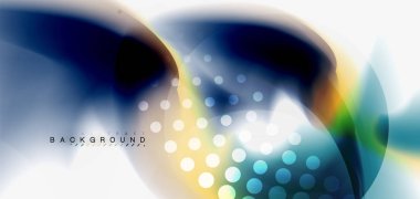 Sıvı akan dalga arka plan, vektör tekno tasarım