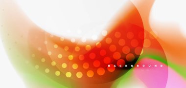 Renk akan dalga, trendy sıvı tasarım şablonu