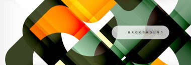 Renkli kare şekiller, geometrik modern arka plan