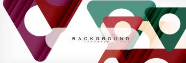 Arka plan daire ve üçgen