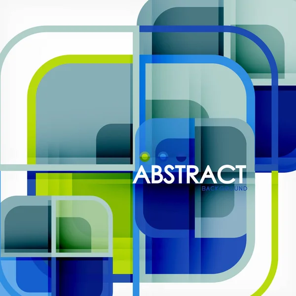 Fondo abstracto, formas cuadradas composición geométrica — Archivo Imágenes Vectoriales