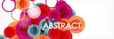 Çakışan daireye arka planı Tasarla