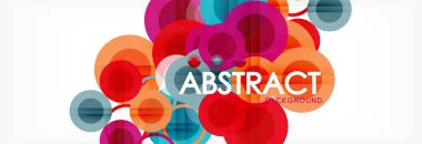 Çakışan daireye arka planı Tasarla