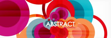 Çakışan daireye arka planı Tasarla