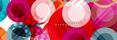 Çakışan daireye arka planı Tasarla