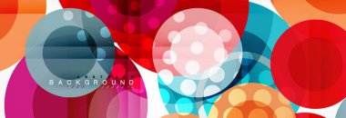 Çakışan daireye arka planı Tasarla