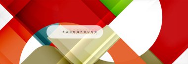 Renkli kare şekiller, geometrik modern arka plan