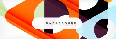 Arka plan daire ve üçgen