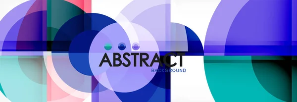 Abstrakter Hintergrund helle Kreise geometrisches Design — Stockvektor